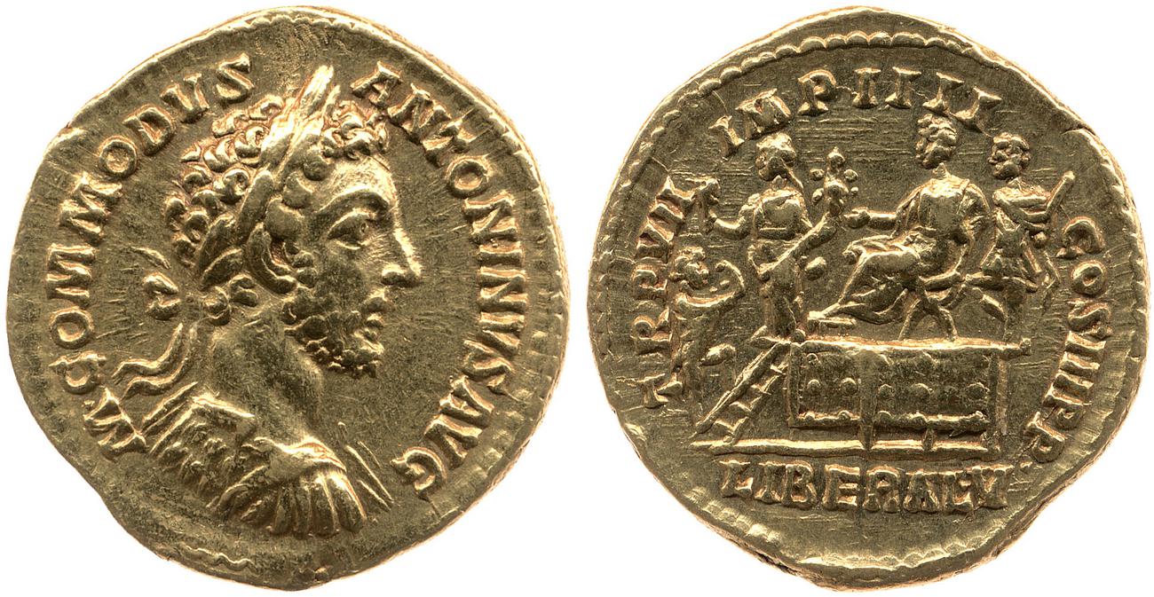 аверс RIC III Commodus 37