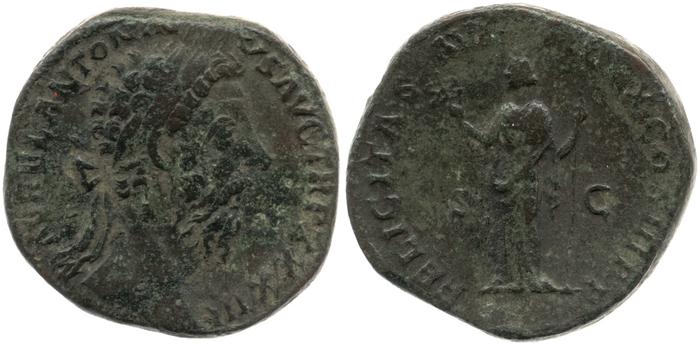 реверс RIC III Marcus Aurelius 1239