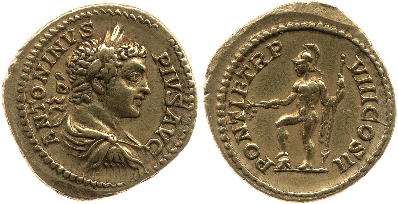 RIC IV Caracalla 80A, аверс, Британский музей
