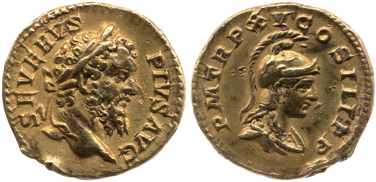 RIC IV Septimius Severus 206, аверс, Британский музей