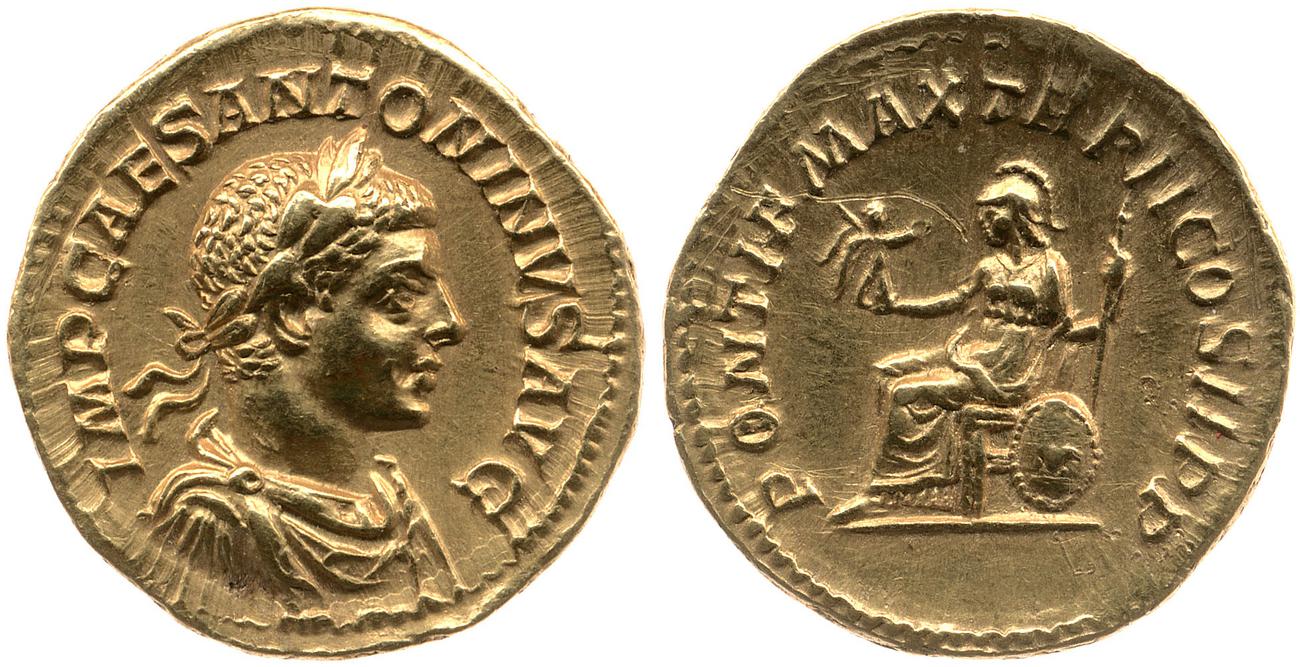 RIC IV Elagabalus 25, аверс, Британский музей