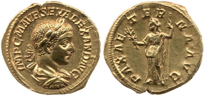 реверс RIC IV Severus Alexander 164