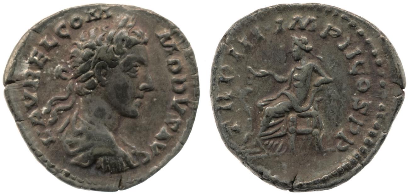 RIC III Marcus Aurelius 649, аверс, bm