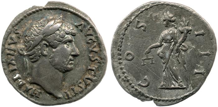 RIC II, Part 3 (second edition) Hadrian 3028, реверс, Британский музей