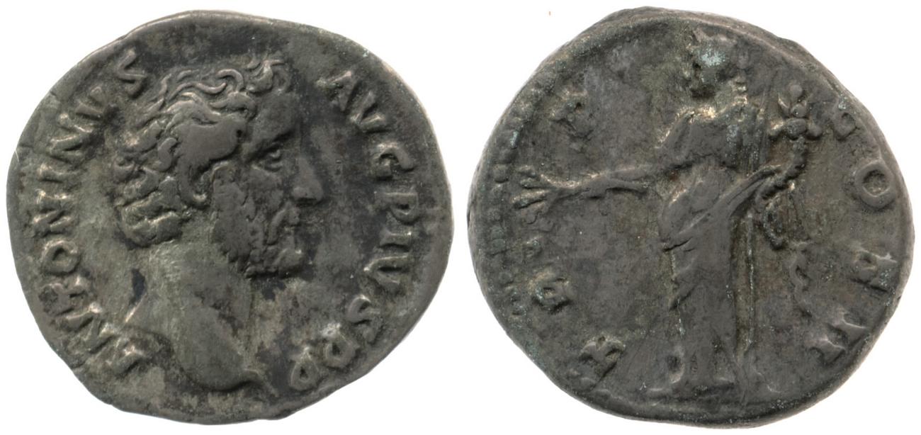 RIC III Antoninus Pius 42, аверс, Британский музей
