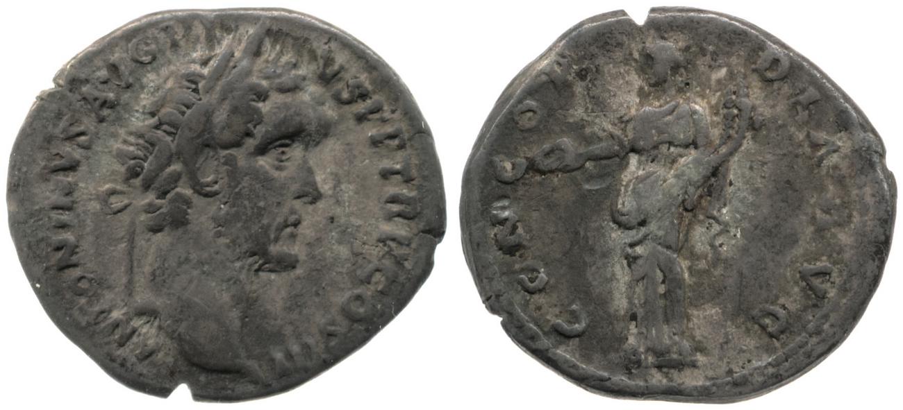 RIC III Antoninus Pius 66, аверс, Британский музей