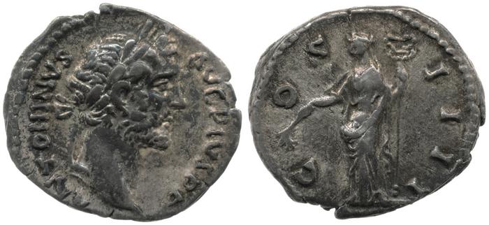 RIC III Antoninus Pius 130, реверс, bm