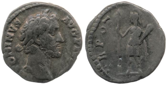 RIC III Antoninus Pius 154, реверс, bm