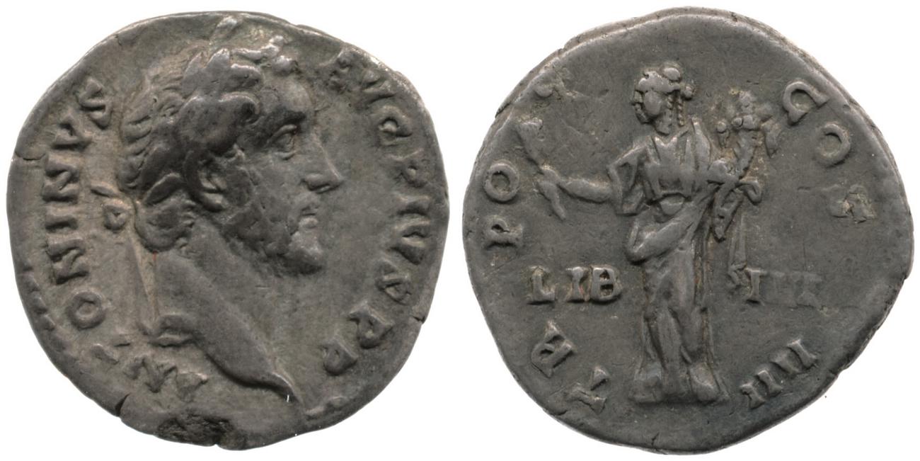 RIC III Antoninus Pius 155, аверс, bm