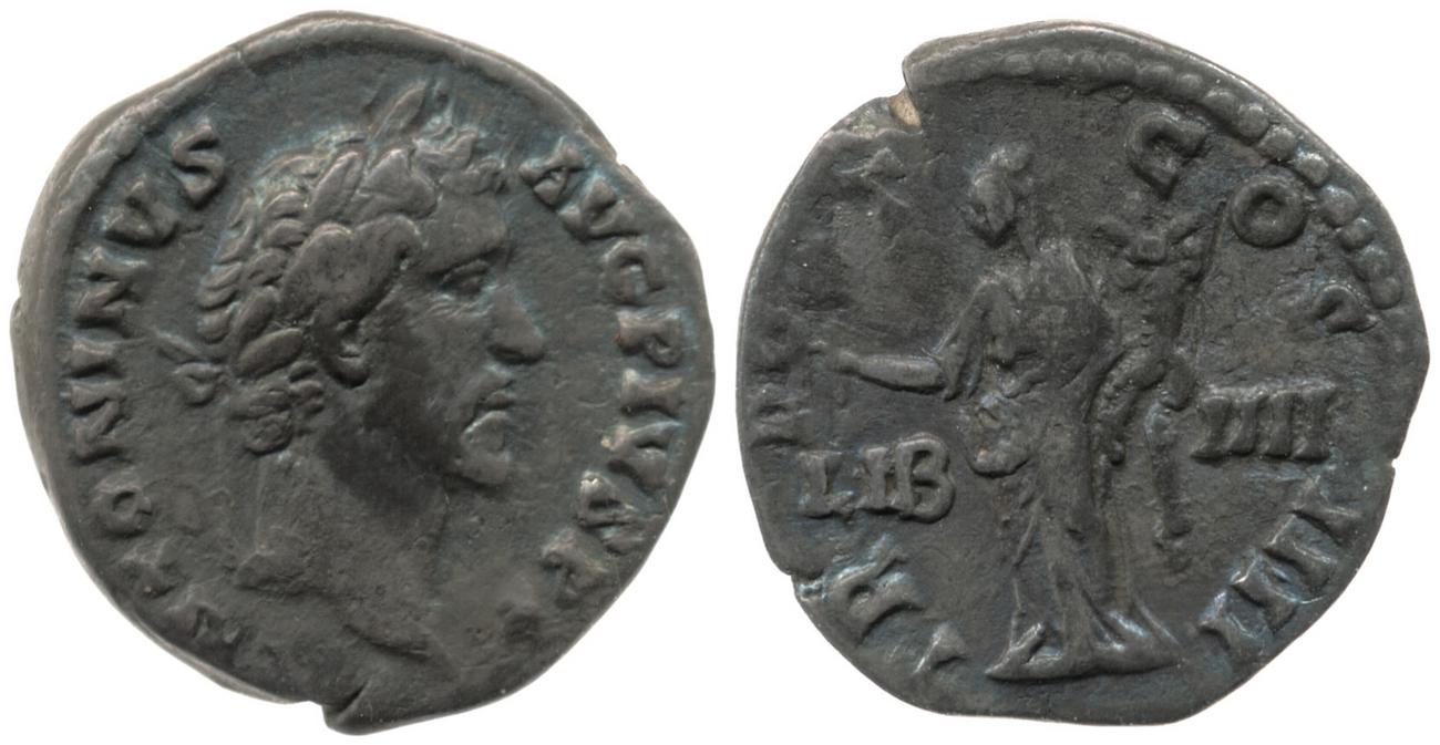 RIC III Antoninus Pius 155, аверс, bm
