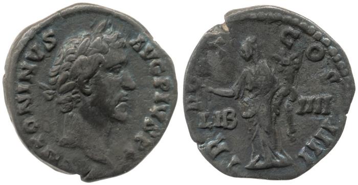 RIC III Antoninus Pius 155, реверс, bm