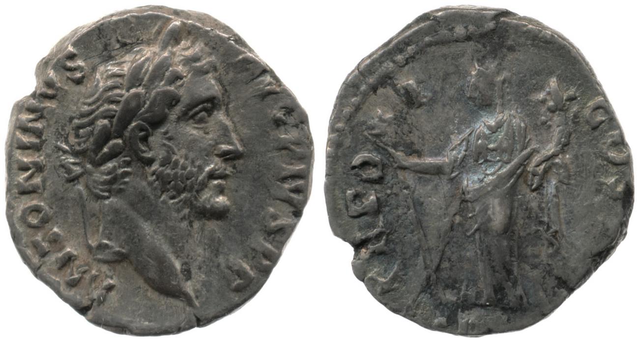 RIC III Antoninus Pius 156, аверс, bm