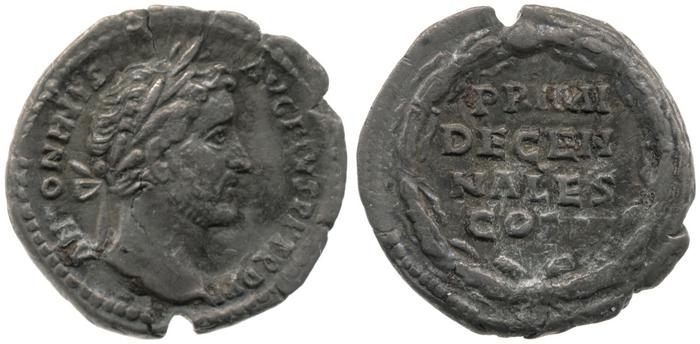RIC III Antoninus Pius 172, реверс, bm
