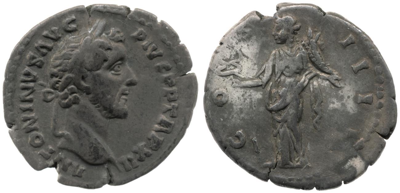 RIC III Antoninus Pius 178, аверс, bm