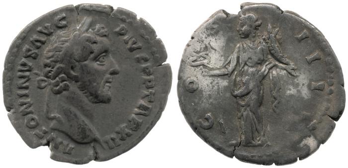 RIC III Antoninus Pius 178, реверс, bm