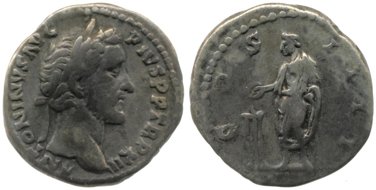 RIC III Antoninus Pius 183, аверс, bm
