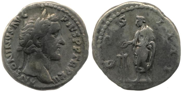 RIC III Antoninus Pius 183, реверс, bm