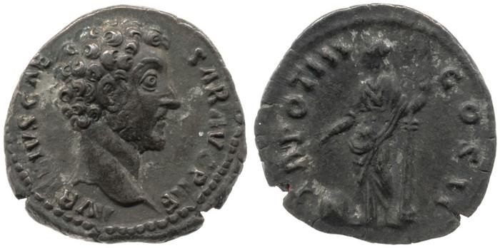 RIC III Antoninus Pius 446, реверс, bm