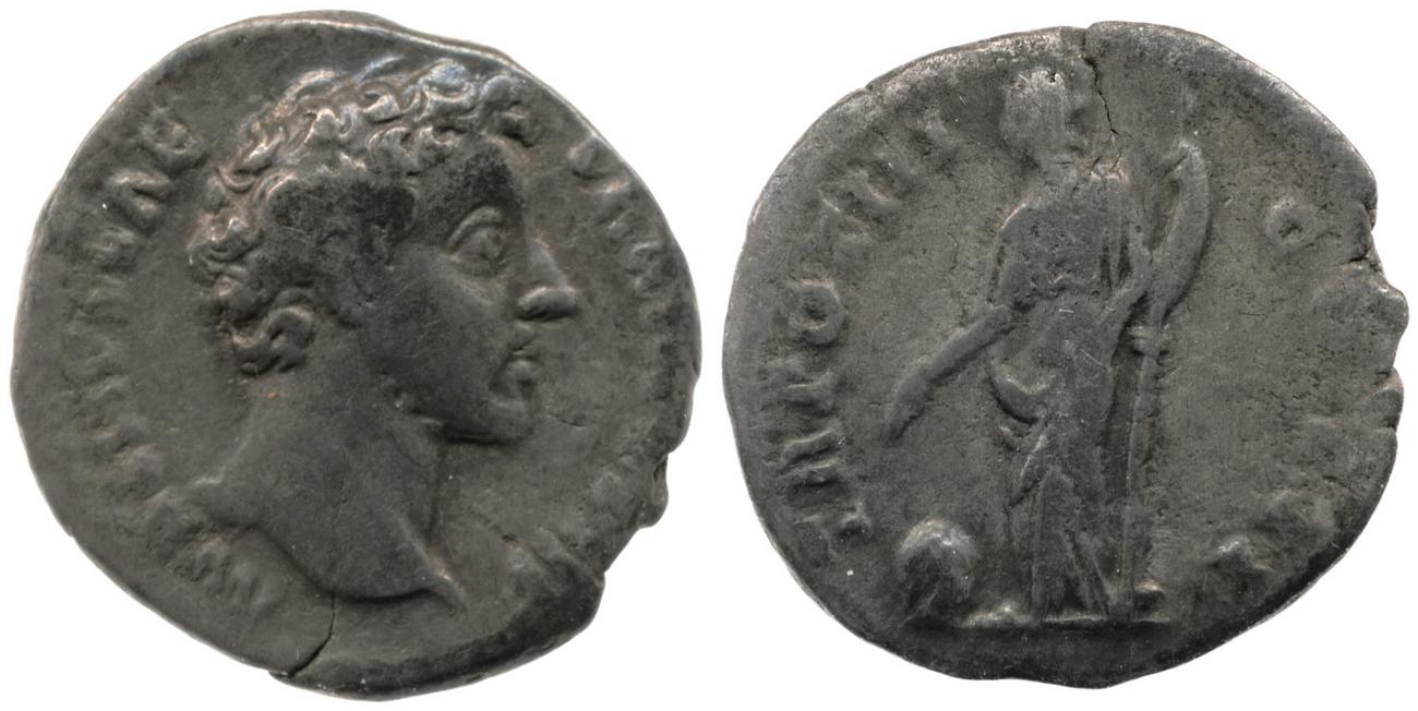 RIC III Antoninus Pius 446, аверс, bm