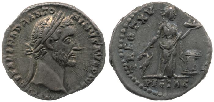 реверс RIC III Antoninus Pius 217