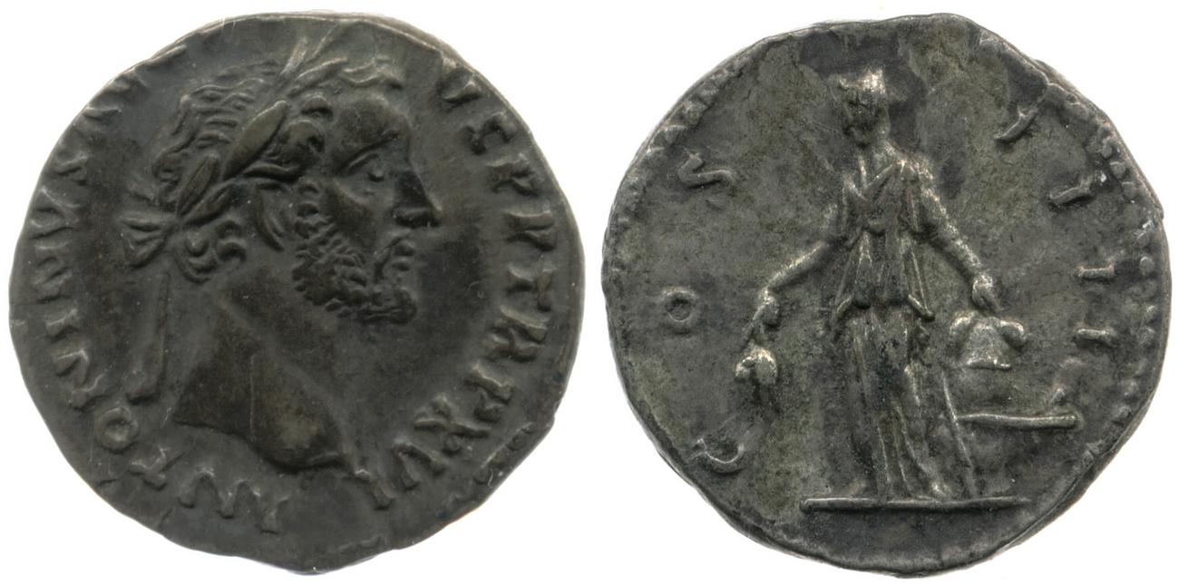 RIC III Antoninus Pius 220, аверс, Британский музей