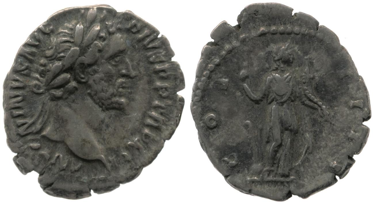 RIC III Antoninus Pius 222, аверс, bm