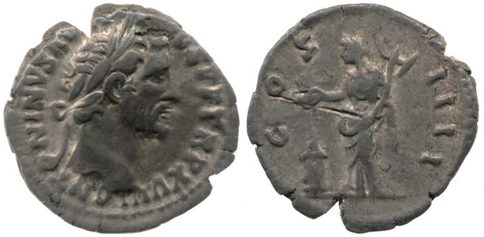 RIC III Antoninus Pius 238, реверс, bm