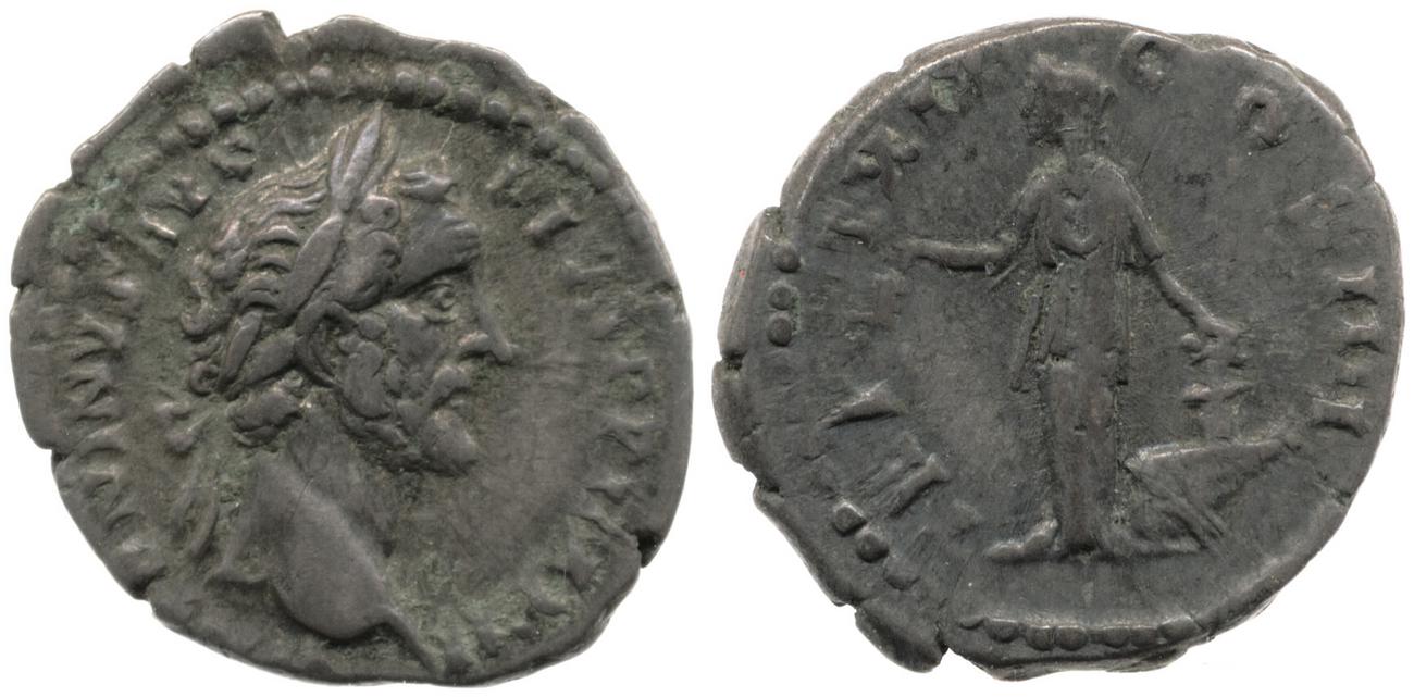 RIC III Antoninus Pius 249, аверс, bm