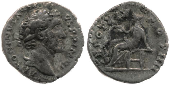 RIC III Antoninus Pius 254, реверс, Британский музей