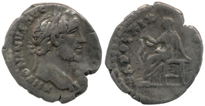 RIC III Antoninus Pius 254, реверс, Британский музей