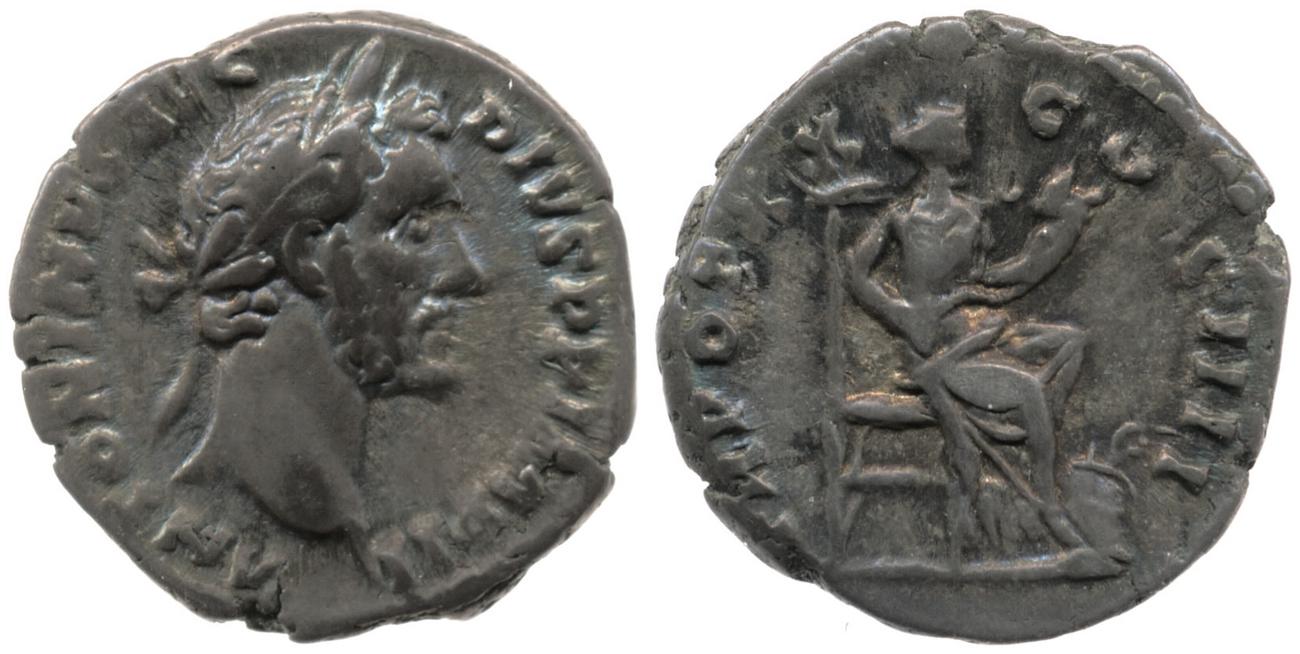 RIC III Antoninus Pius 262, аверс, bm