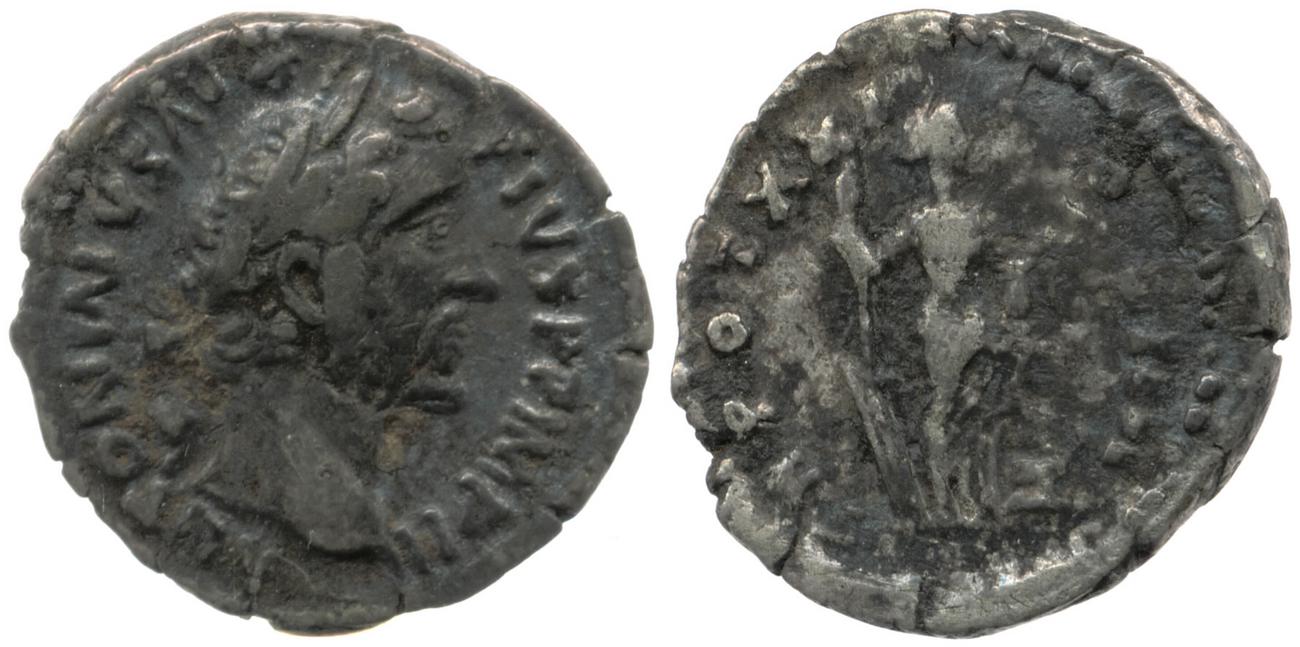 RIC III Antoninus Pius 275, аверс, bm