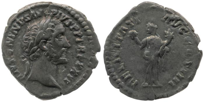 RIC III Antoninus Pius 299, реверс, Британский музей