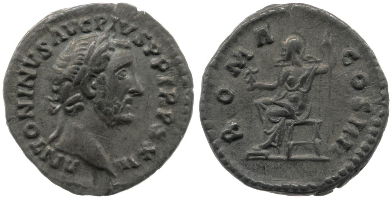 RIC III Antoninus Pius 303, аверс, Британский музей