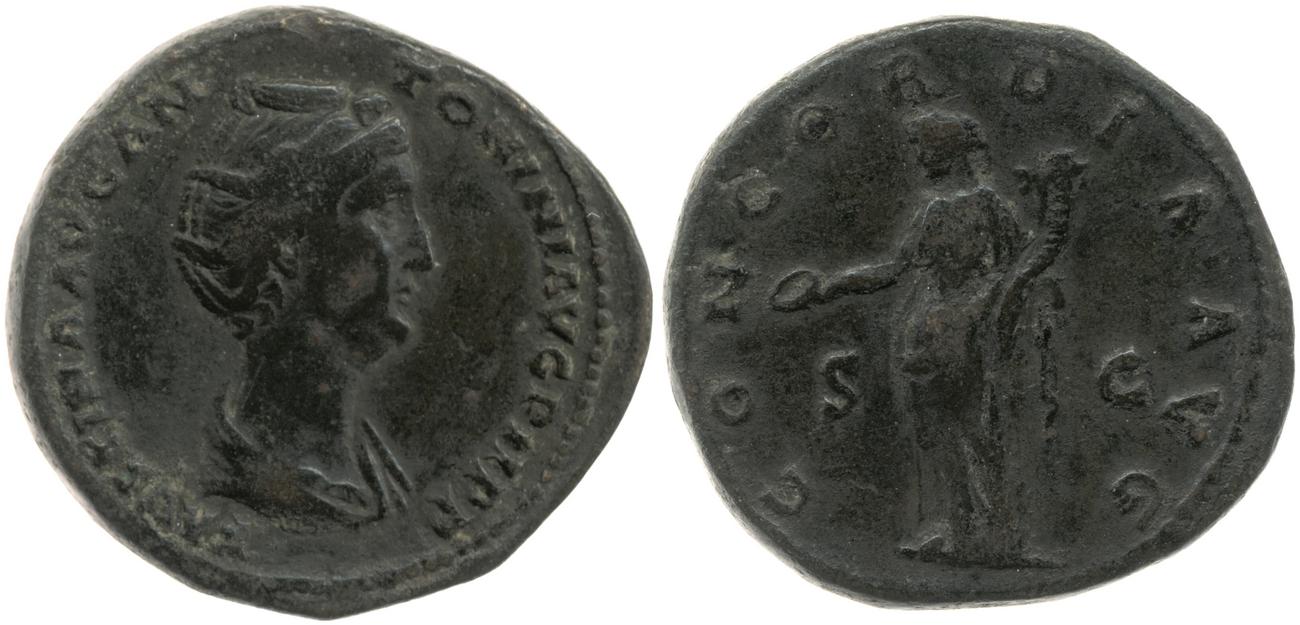 obverse RIC III Antoninus Pius 1075