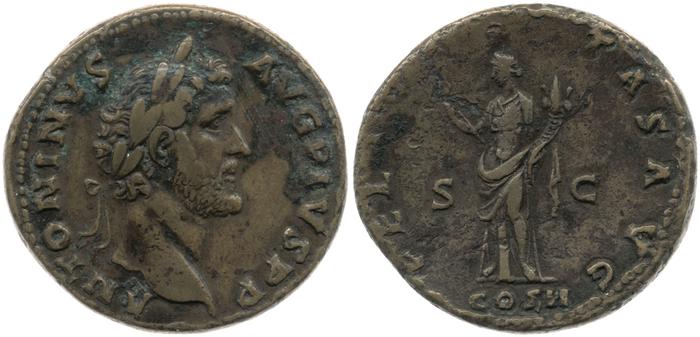 реверс RIC III Antoninus Pius 535