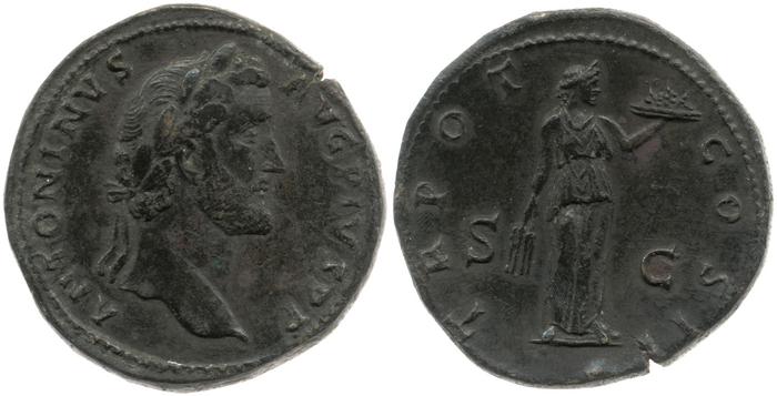 реверс RIC III Antoninus Pius 546