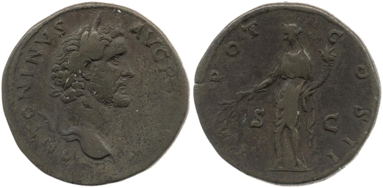 RIC III Antoninus Pius 549, аверс, Британский музей