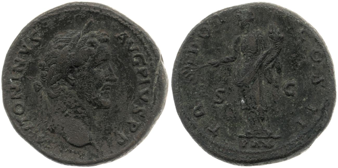 RIC III Antoninus Pius 549, аверс, Британский музей