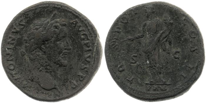 RIC III Antoninus Pius 549, реверс, Британский музей