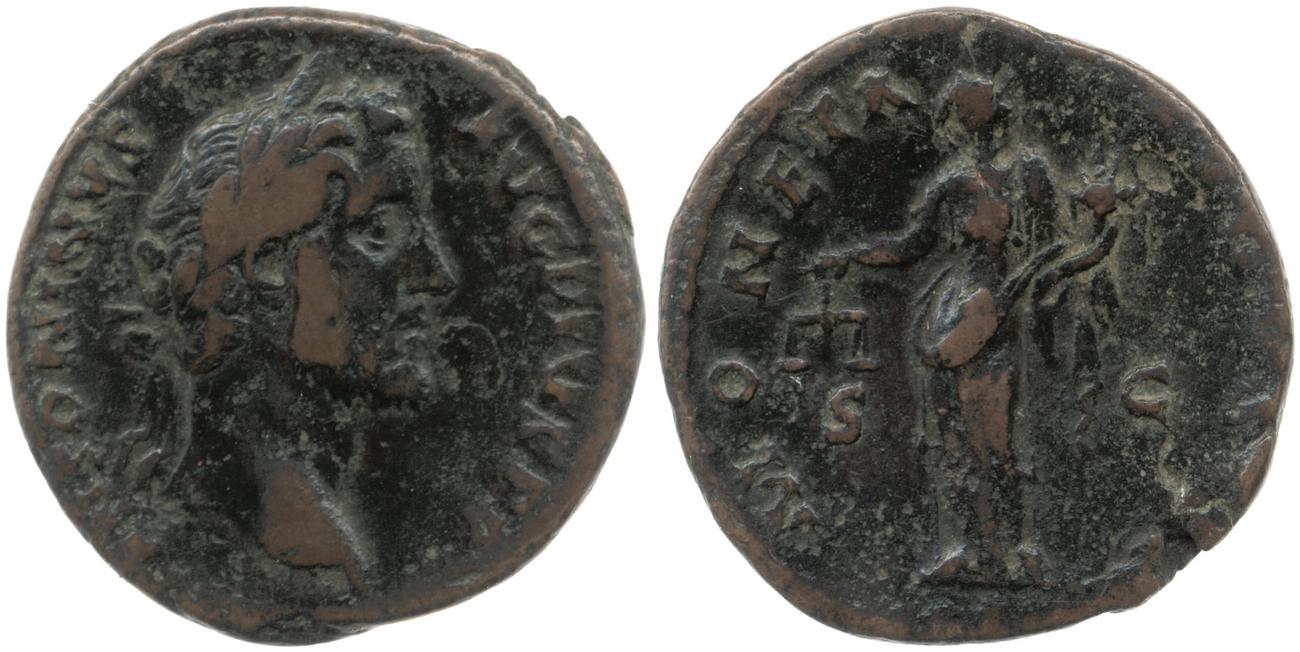 RIC III Antoninus Pius 561, аверс, Британский музей