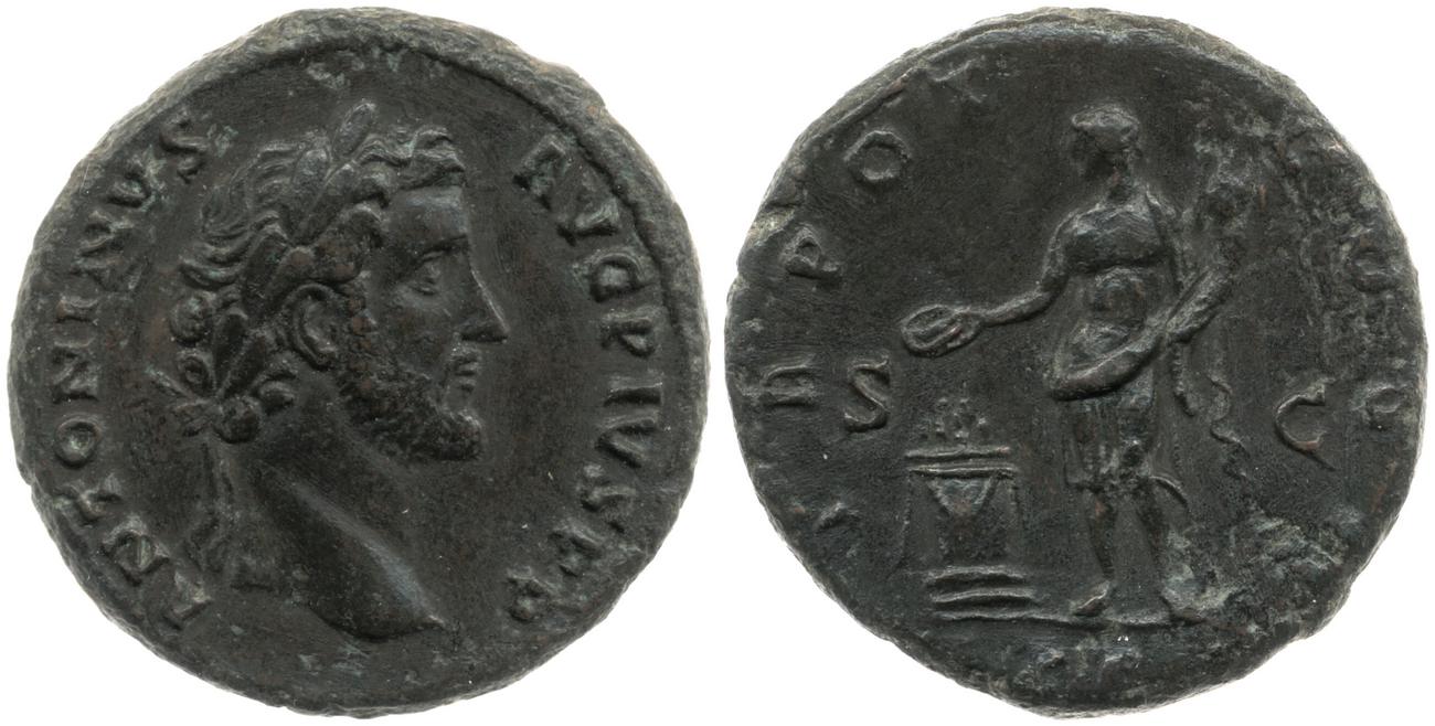 RIC III Antoninus Pius 568A, аверс, Британский музей