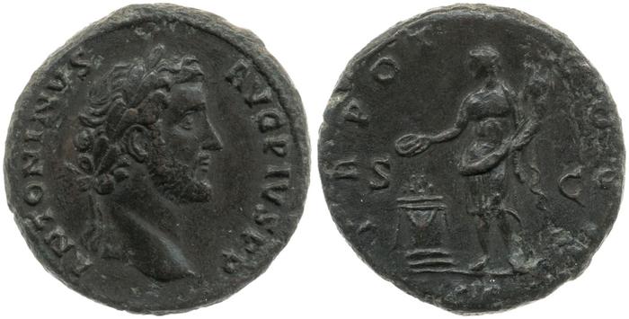 RIC III Antoninus Pius 568A, реверс, Британский музей