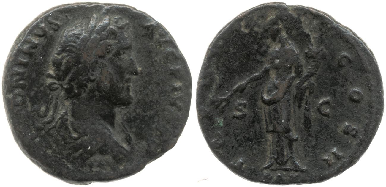 RIC III Antoninus Pius 569B, аверс, Британский музей