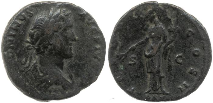 RIC III Antoninus Pius 569B, реверс, Британский музей