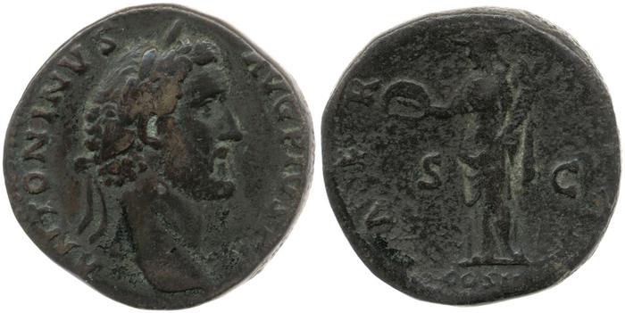 RIC III Antoninus Pius 574, реверс, Британский музей