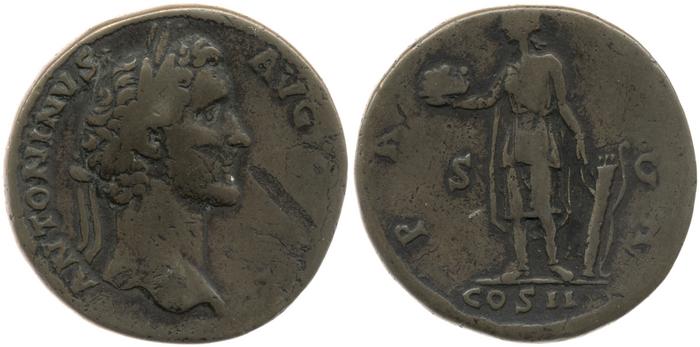 RIC III Antoninus Pius 586, реверс, Британский музей