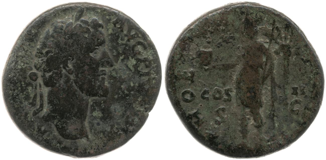 RIC III Antoninus Pius 587, аверс, Британский музей