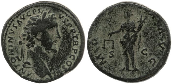 RIC III Antoninus Pius 610a, реверс, Британский музей