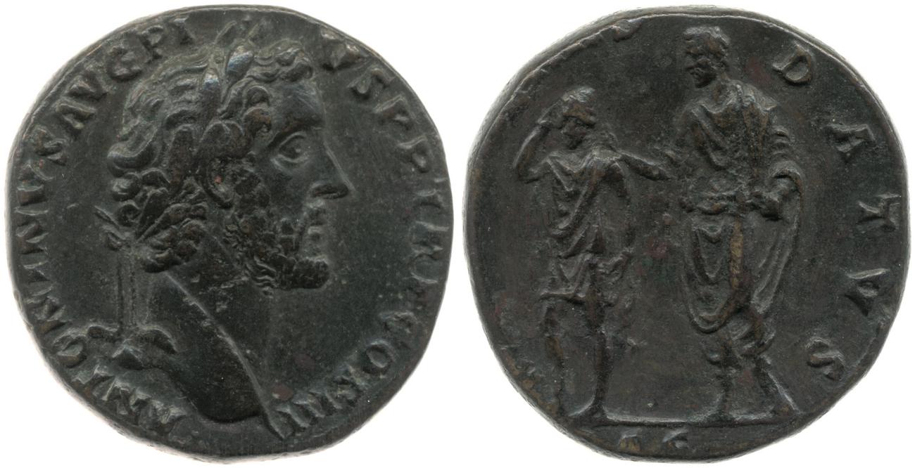RIC III Antoninus Pius 619, аверс, Британский музей